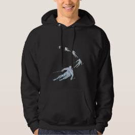 Geschenk für Skifahrer - Einzigartiges Winter-Spor Hoodie