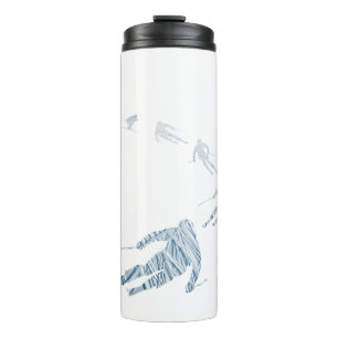 Geschenk für Skifahrer - Einzigartiges Winter-Spor Thermosbecher