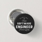 Geschenk für Softwareentwickler Button (Vorne & Hinten)