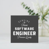 Geschenk für Softwareentwickler Einladung (Stehend Vorderseite)