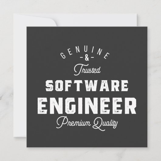 Geschenk für Softwareentwickler Einladung (Vorderseite)