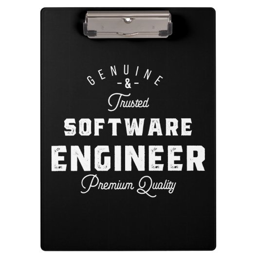 Geschenk für Softwareentwickler Klemmbrett (Vorderseite)