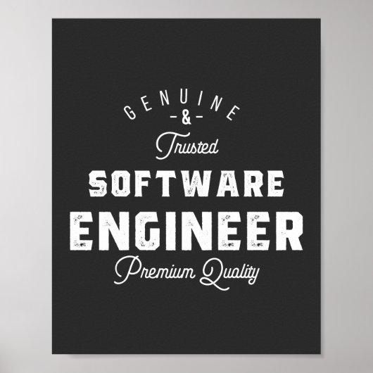 Geschenk für Softwareentwickler Poster (Vorne)