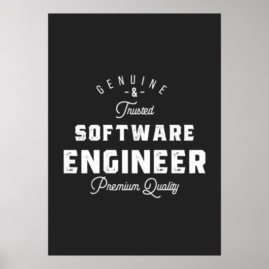 Geschenk für Softwareentwickler Poster (Vorne)
