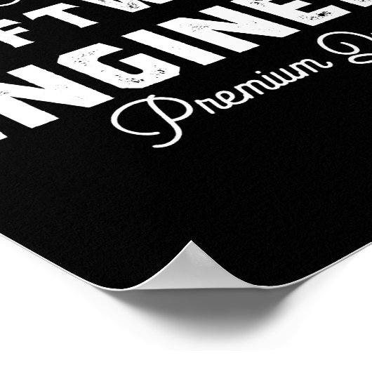 Geschenk für Softwareentwickler Poster (Ecke)