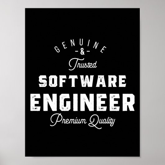 Geschenk für Softwareentwickler Poster (Vorne)
