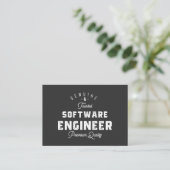 Geschenk für Softwareentwickler Visitenkarte (Stehend Vorderseite)
