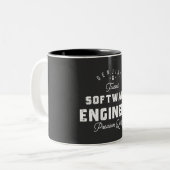 Geschenk für Softwareentwickler Zweifarbige Tasse (Vorderseite Links)