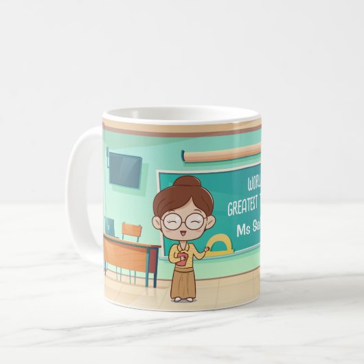 Geschenk für Sonderschullehrer - Tasse für weiblic (Vorderseite Links)