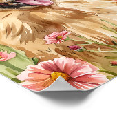 Geschenk für Spitz Besitzer Niedlicher Hunde Wand  Poster (Ecke)