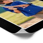 Geschenk für Sportspeicher - individuelle Baseball Poster (Ecke)