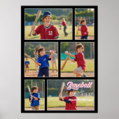 Geschenk für Sportspeicher - individuelle Baseball Poster (Vorne)