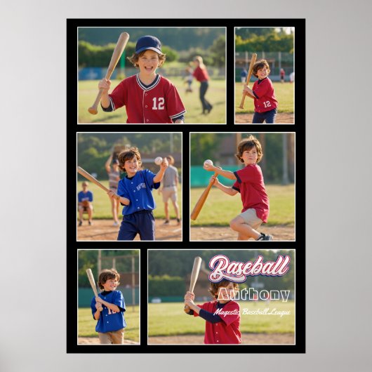 Geschenk für Sportspeicher - individuelle Baseball Poster (Vorne)