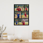 Geschenk für Sportspeicher - individuelle Baseball Poster (Küche)