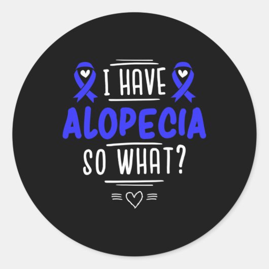 Geschenk für Spot Baldness Patienten Haarausfall Runder Aufkleber (Vorderseite)