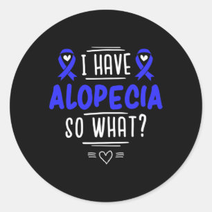 Geschenk für Spot Baldness Patienten Haarausfall Runder Aufkleber