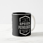 Geschenk für Sprachpathologen Zweifarbige Tasse (VorderseiteRechts)