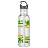 Geschenk für ST. Patrick Day Edelstahlflasche (Rückseite)
