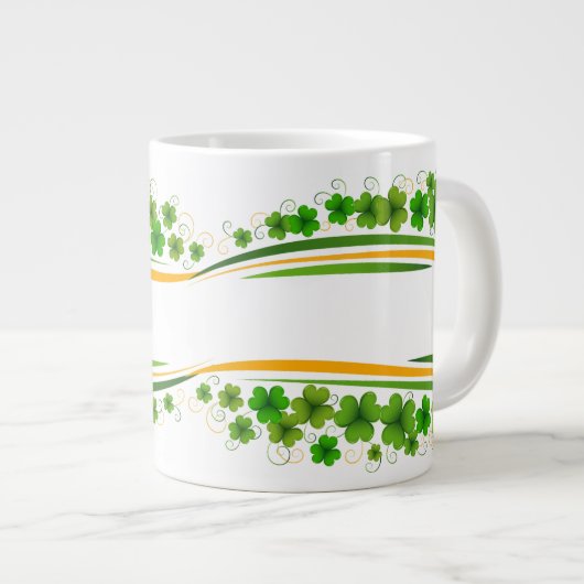 Geschenk für ST. Patrick Day Jumbo-Tasse (Vorderseite Rechts)