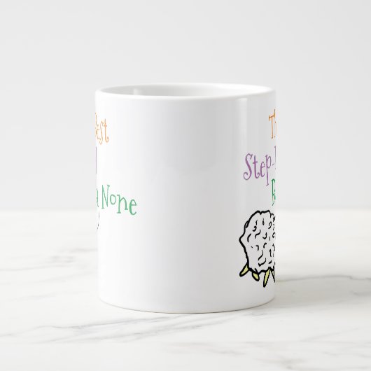 Geschenk für Step-Vater - Bester Step-Vater Jumbo-Tasse (Vorderseite)