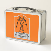 Geschenk für Stromleitungsmonteure Metall Brotdose (Rückseite)