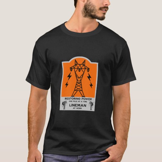 Geschenk für Stromleitungsmonteure T-Shirt (Vorderseite)