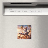 Geschenk für süße Katze, Katzenliebhaber Magnet (In Situ (Geschirrspüler))