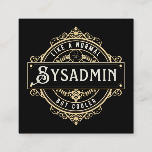 Geschenk für Sysadmin-Job - Sysadmin-Geschäft Begleitkarte (Vorderseite)