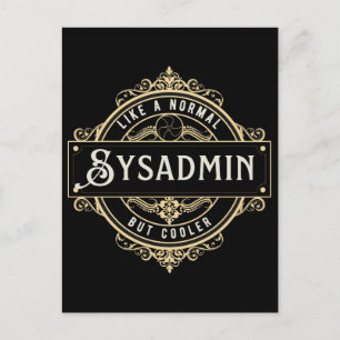 Geschenk für Sysadmin-Job - Sysadmin-Geschäft Postkarte