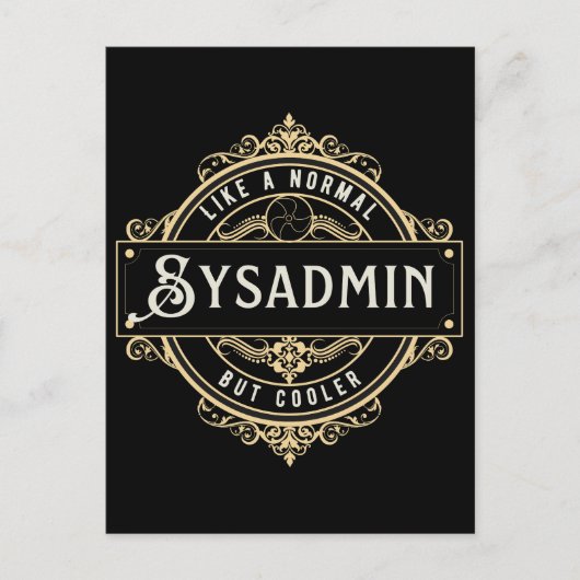 Geschenk für Sysadmin-Job - Sysadmin-Geschäft  Postkarte (Vorderseite)
