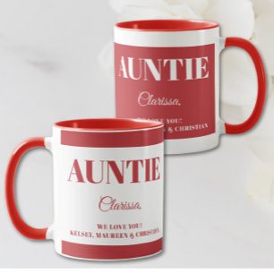 Geschenk für Tante mit Namen Kaffee Tasse