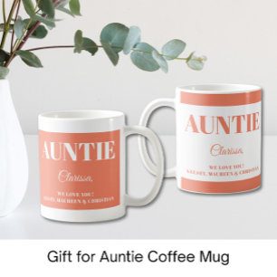Geschenk für Tante mit Namen Kaffeetasse