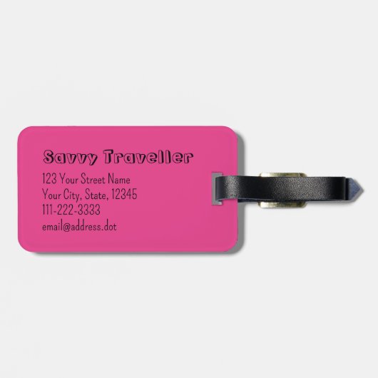 Geschenk für Tänzer Personalisiert Funny Hell Danc Gepäckanhänger (Rückseite horizontal)