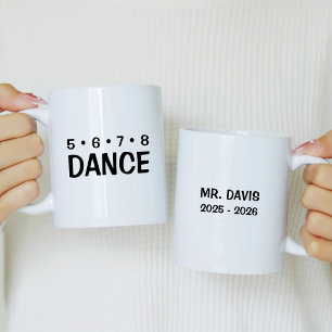 Geschenk für Tanzlehrer 5 6 7 8 Tanz Kaffeetasse