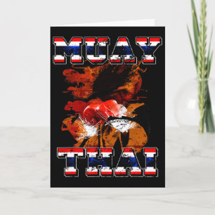 Geschenk für thailändischen Boxkämpfer Thailand Mu Karte