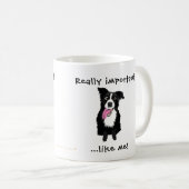Geschenk für Tierärztin Tech Funny Border Collie D Kaffeetasse (VorderseiteRechts)