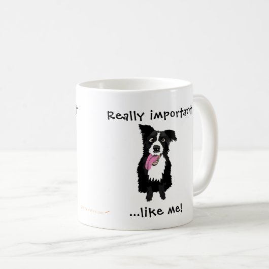 Geschenk für Tierärztin Tech Funny Border Collie D Kaffeetasse (VorderseiteRechts)