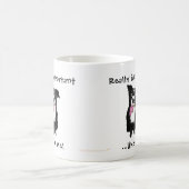 Geschenk für Tierärztin Tech Funny Border Collie D Kaffeetasse (Mittel)