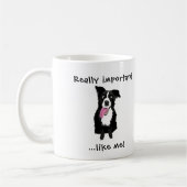 Geschenk für Tierärztin Tech Funny Border Collie D Kaffeetasse (Links)