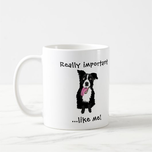 Geschenk für Tierärztin Tech Funny Border Collie D Kaffeetasse (Links)