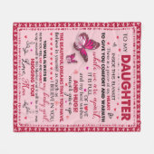 Geschenk für Tochter, die ganze Jahreszeit zum Geb Fleecedecke (Vorderseite (Horizontal))