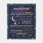 Geschenk für Tochter, für Geburtstag Fleece-Blanke Fleecedecke (Vorderseite)