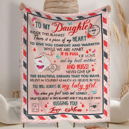 Geschenk für Tochter, für Geburtstag Fleece-Blanke Fleecedecke