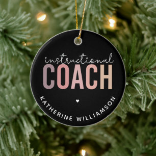 Geschenk für Trainer Keramik Ornament