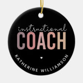 Geschenk für Trainer Keramik Ornament (Vorne)