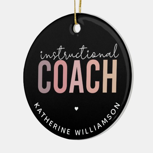 Geschenk für Trainer Keramik Ornament (Links)