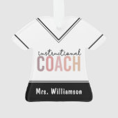Geschenk für Trainer Ornament (Rückseite)