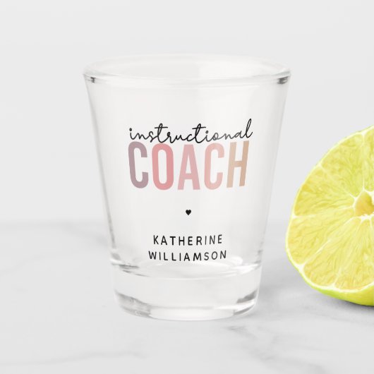 Geschenk für Trainer Schnapsglas (Vorderseite)