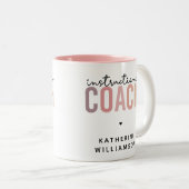 Geschenk für Trainer Zweifarbige Tasse (VorderseiteRechts)