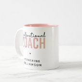 Geschenk für Trainer Zweifarbige Tasse (Vorderseite Links)